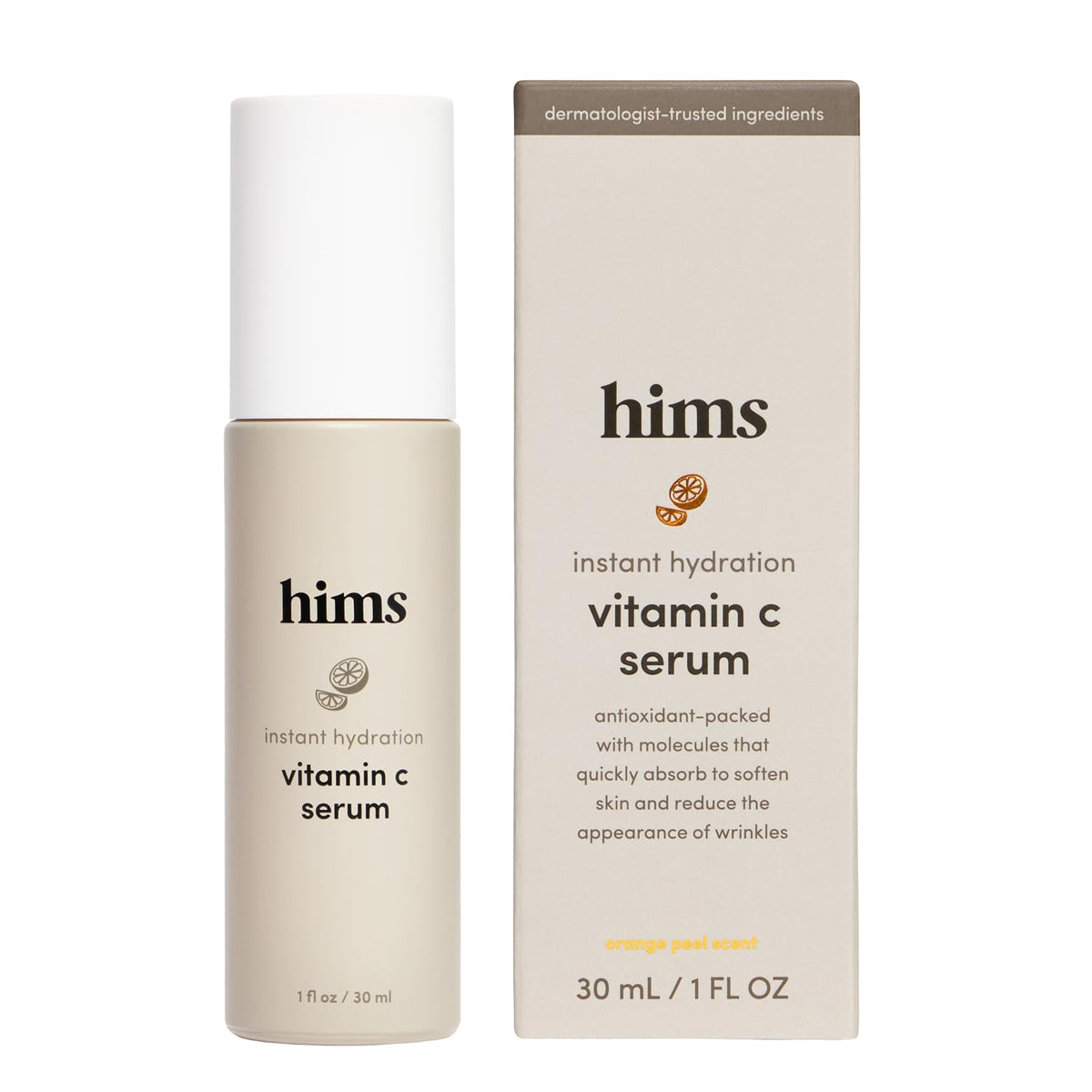 hims Vitamin C Serum, Hyaluronic Acid & Orange Peel Extract, 1 Fl Oz - thewildfolk hims Vitamin C Serum, Hyaluronic Acid & Orange Peel Extract, 1 Fl Oz