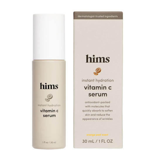 hims Vitamin C Serum, Hyaluronic Acid & Orange Peel Extract, 1 Fl Oz - thewildfolk hims Vitamin C Serum, Hyaluronic Acid & Orange Peel Extract, 1 Fl Oz