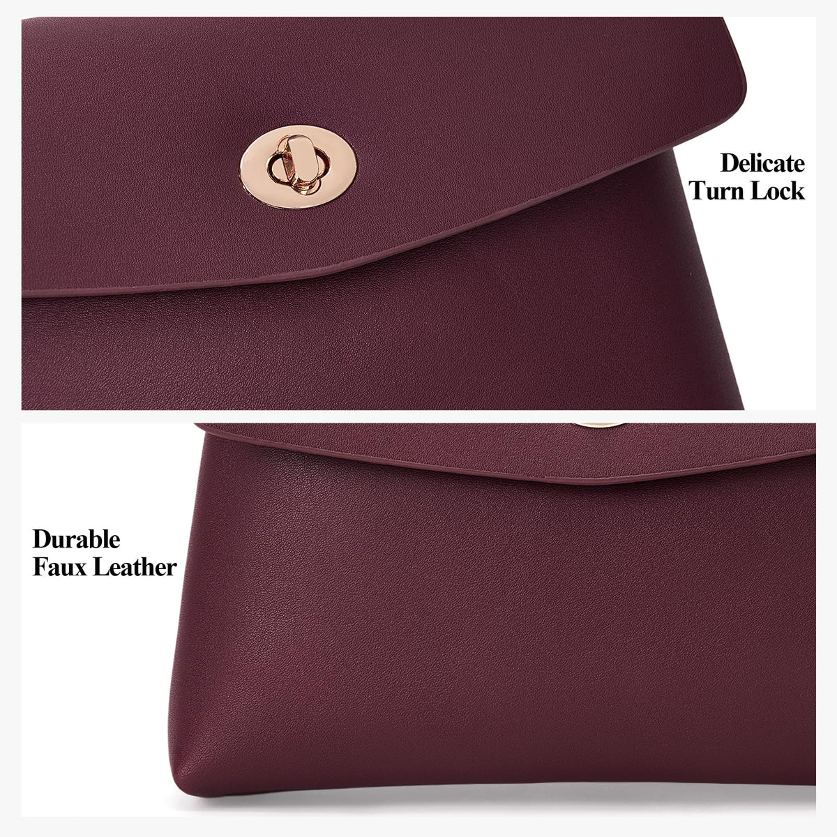 HiTotes Makeup Bag Travel Makeup Pouch for Women Small Cosmetic Pouch PU Leather Pouch Bag Clutch Purse - thewildfolk HiTotes Makeup Bag Travel Makeup Pouch for Women Small Cosmetic Pouch PU Leather Pouch Bag Clutch Purse