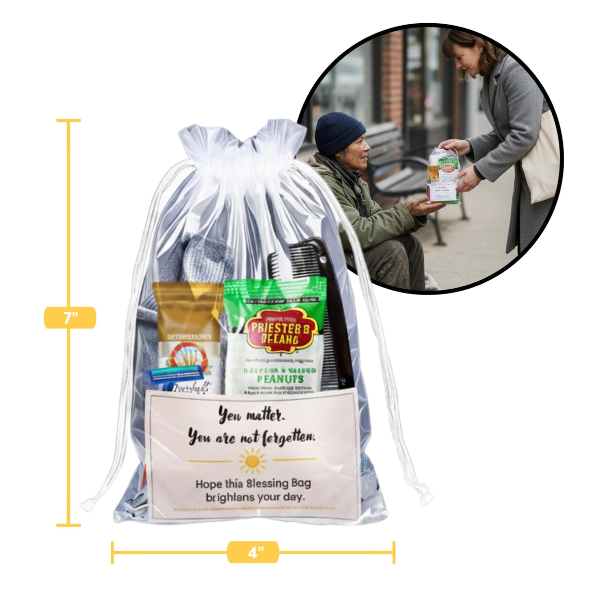 Homeless Care Package (5 Count) – Complete Hygiene Kits for homeless includes Food, Socks, First Aid and Personal Care Items – 100% Pre-Assembled & Ready to Distribute - Ideal for Outreach and Charity - thewildfolk Homeless Care Package (5 Count) – Complete Hygiene Kits for homeless includes Food, Socks, First Aid and Personal Care Items – 100% Pre-Assembled & Ready to Distribute - Ideal for Outreach and Charity