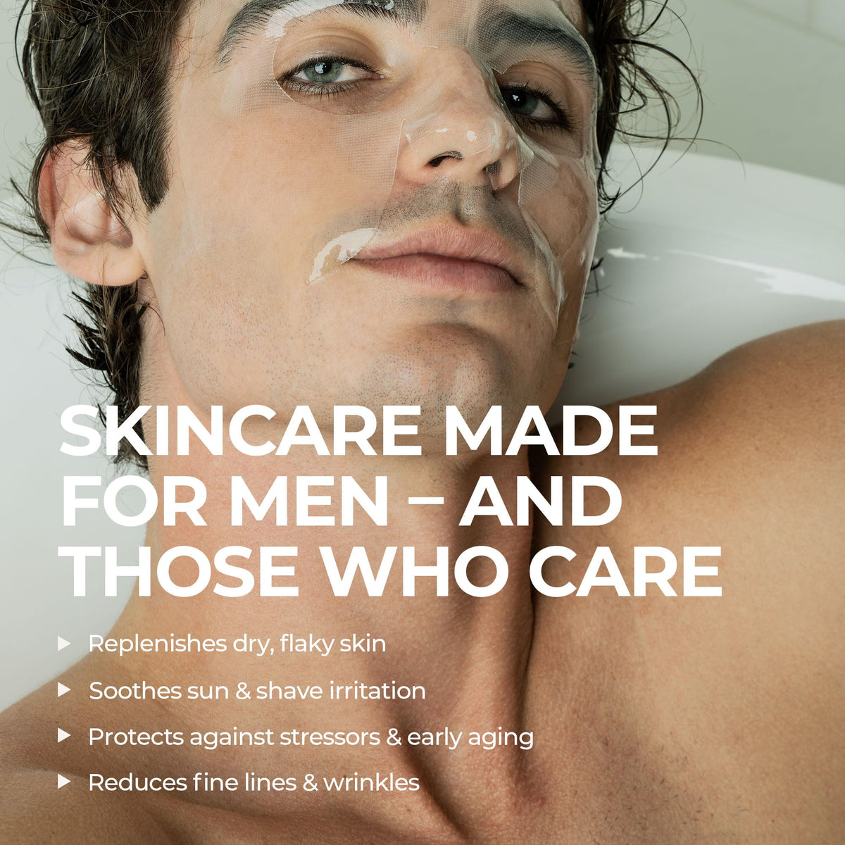HommeFace Men’s Revitalizing Hydrogel Facial Mask Set (5ct) - Hydrating, Beard-Friendly, Anti-Aging, Soothing Face Sheet Masks - Korean Skincare Technology with Hyaluronic Acid, Vitamins & Peptides - thewildfolk HommeFace Men’s Revitalizing Hydrogel Facial Mask Set (5ct) - Hydrating, Beard-Friendly, Anti-Aging, Soothing Face Sheet Masks - Korean Skincare Technology with Hyaluronic Acid, Vitamins & Peptides