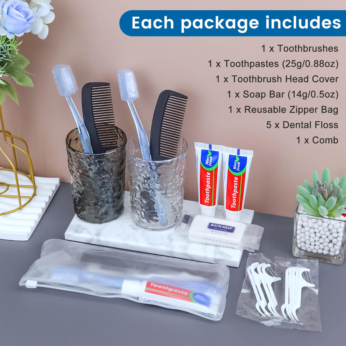 HQSLsund 50 Sets Personal Hygiene Kit Basic Toiletry Kits Homeless Supplies - thewildfolk HQSLsund 50 Sets Personal Hygiene Kit Basic Toiletry Kits Homeless Supplies