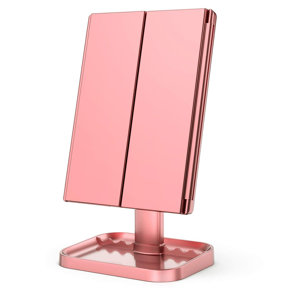 HUONUL 2X/3X/10X Magnifying Vanity Mirror with Light, Trifold Makeup Mirror - thewildfolk HUONUL 2X/3X/10X Magnifying Vanity Mirror with Light, Trifold Makeup Mirror