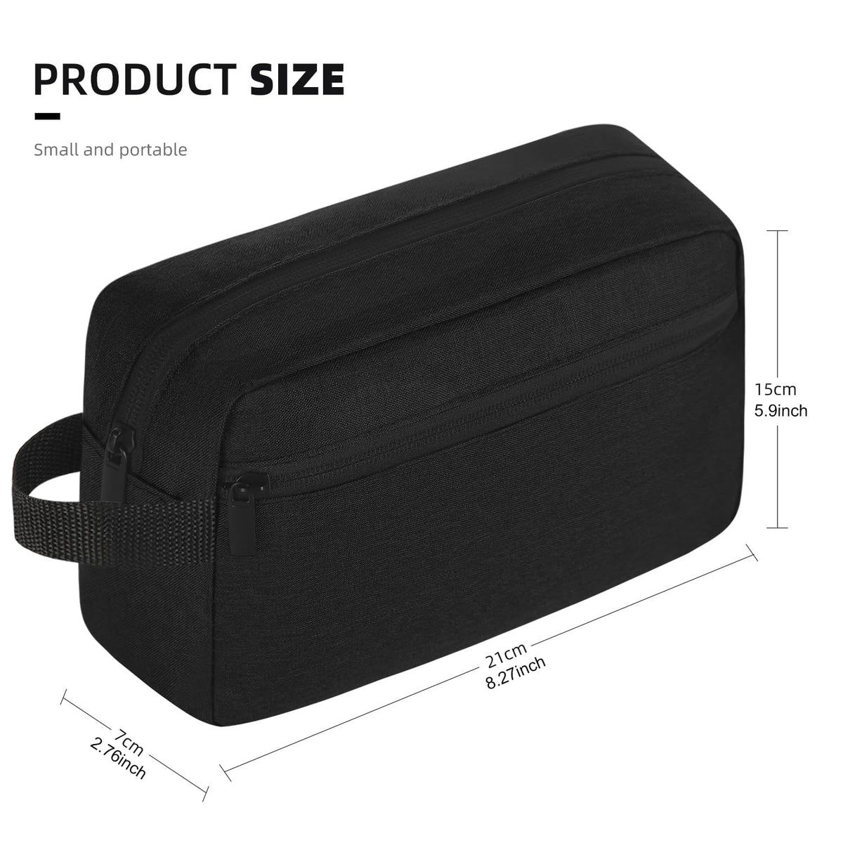 Icramsy Travel Toiletry bag Toiletry bag for women men Hanging Cosmetic bag Travel accessories for Women Men (Black) - thewildfolk Icramsy Travel Toiletry bag Toiletry bag for women men Hanging Cosmetic bag Travel accessories for Women Men (Black)