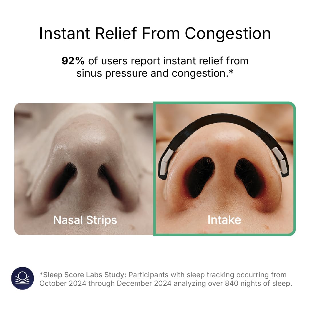Intake Breathing — Magnetic Nasal Strips Starter Kit | Reusable Band + Tabs | Nasal Strips for Sleep, Snoring, Breathing & Sports | Stronger Lift Than Traditional Nose Strips | 4 Sizes, 30 Tabs, Black - thewildfolk Intake Breathing — Magnetic Nasal Strips Starter Kit | Reusable Band + Tabs | Nasal Strips for Sleep, Snoring, Breathing & Sports | Stronger Lift Than Traditional Nose Strips | 4 Sizes, 30 Tabs, Black