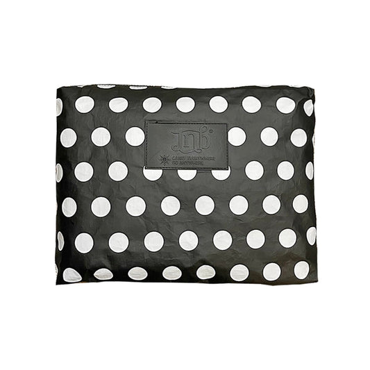 JNB 100% Coated Tyvek Material Polka Dot Beach Pouch, Waterproof Pouch for Beach, Make-up, Wet Dry Bag,Clutch, Bk01 - thewildfolk JNB 100% Coated Tyvek Material Polka Dot Beach Pouch, Waterproof Pouch for Beach, Make-up, Wet Dry Bag,Clutch, Bk01