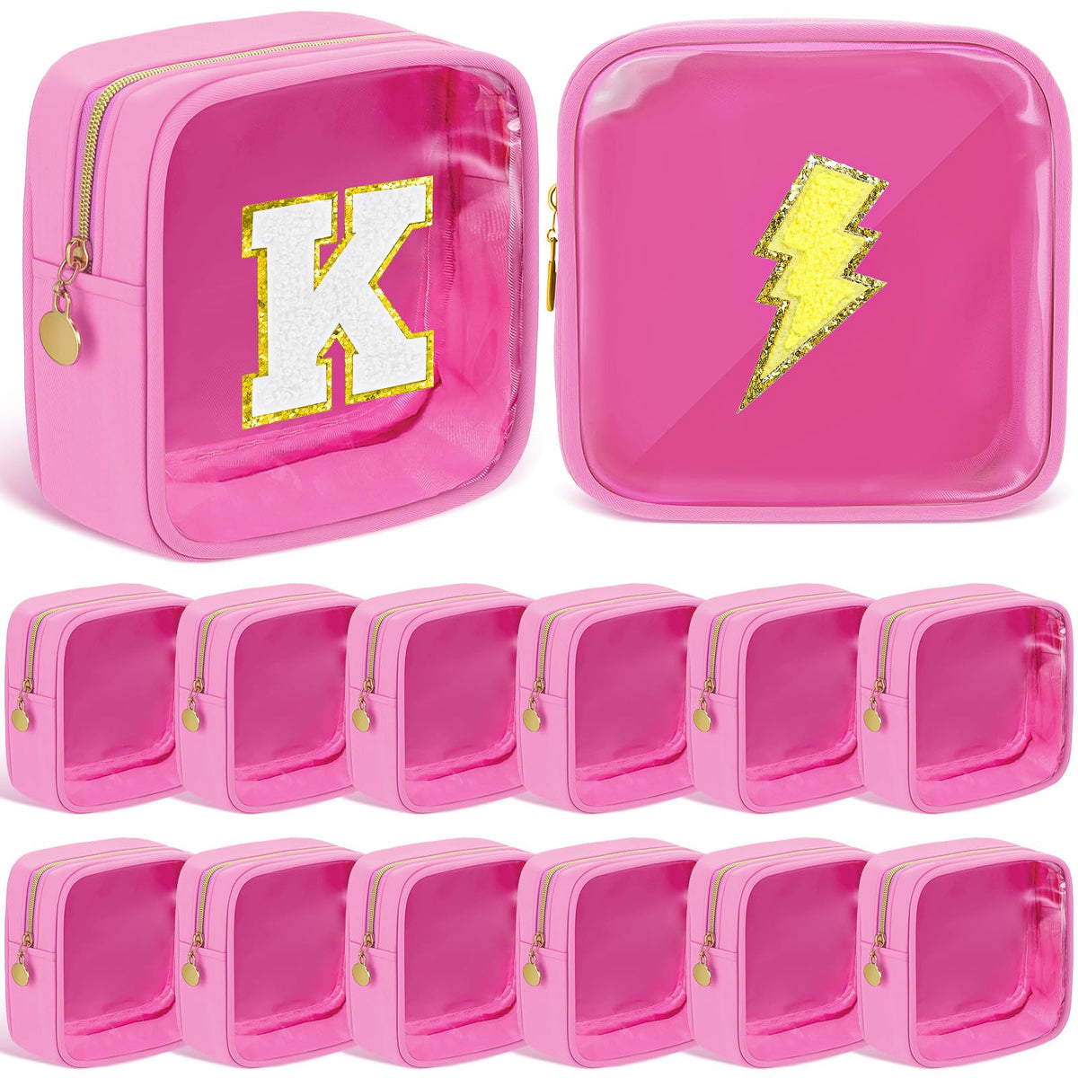 Kacctyen 12 Pcs Mini Square Makeup Bag 5.12 Inch Small Pink Nylon Pouch for Purse Mini Transparent Nylon Pouch with Zipper Small Cosmetic Travel Makeup Bag Purse Organizer for Women - thewildfolk Kacctyen 12 Pcs Mini Square Makeup Bag 5.12 Inch Small Pink Nylon Pouch for Purse Mini Transparent Nylon Pouch with Zipper Small Cosmetic Travel Makeup Bag Purse Organizer for Women