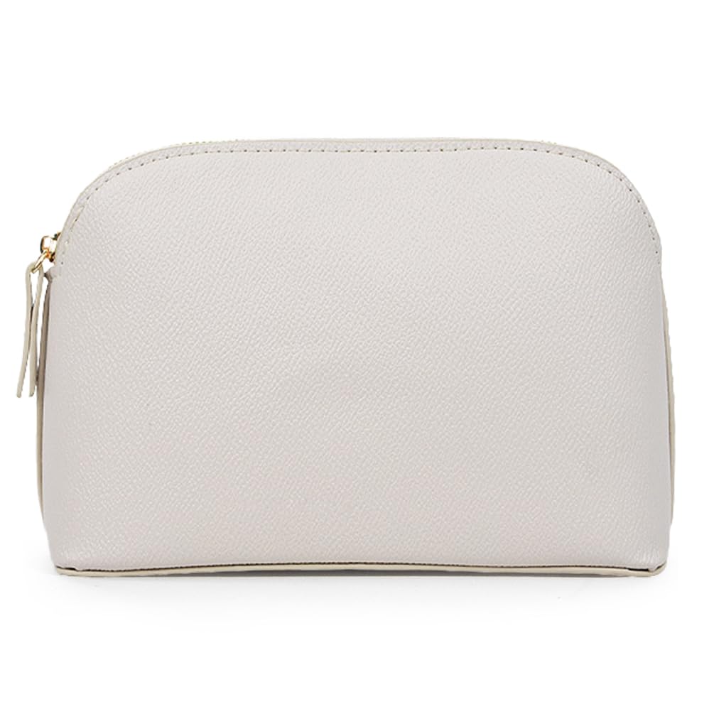 kamumanni Portable Makeup Bag for Women, Small Pu Leather Cosmetic Bag Travel Pouch with Zipper Cosmetic Bag for Purse (Beige) - thewildfolk kamumanni Portable Makeup Bag for Women, Small Pu Leather Cosmetic Bag Travel Pouch with Zipper Cosmetic Bag for Purse (Beige)
