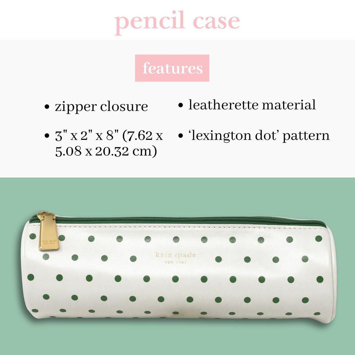 kate spade new york Leatherette Pouch, Lexington Dot - thewildfolk kate spade new york Leatherette Pouch, Lexington Dot