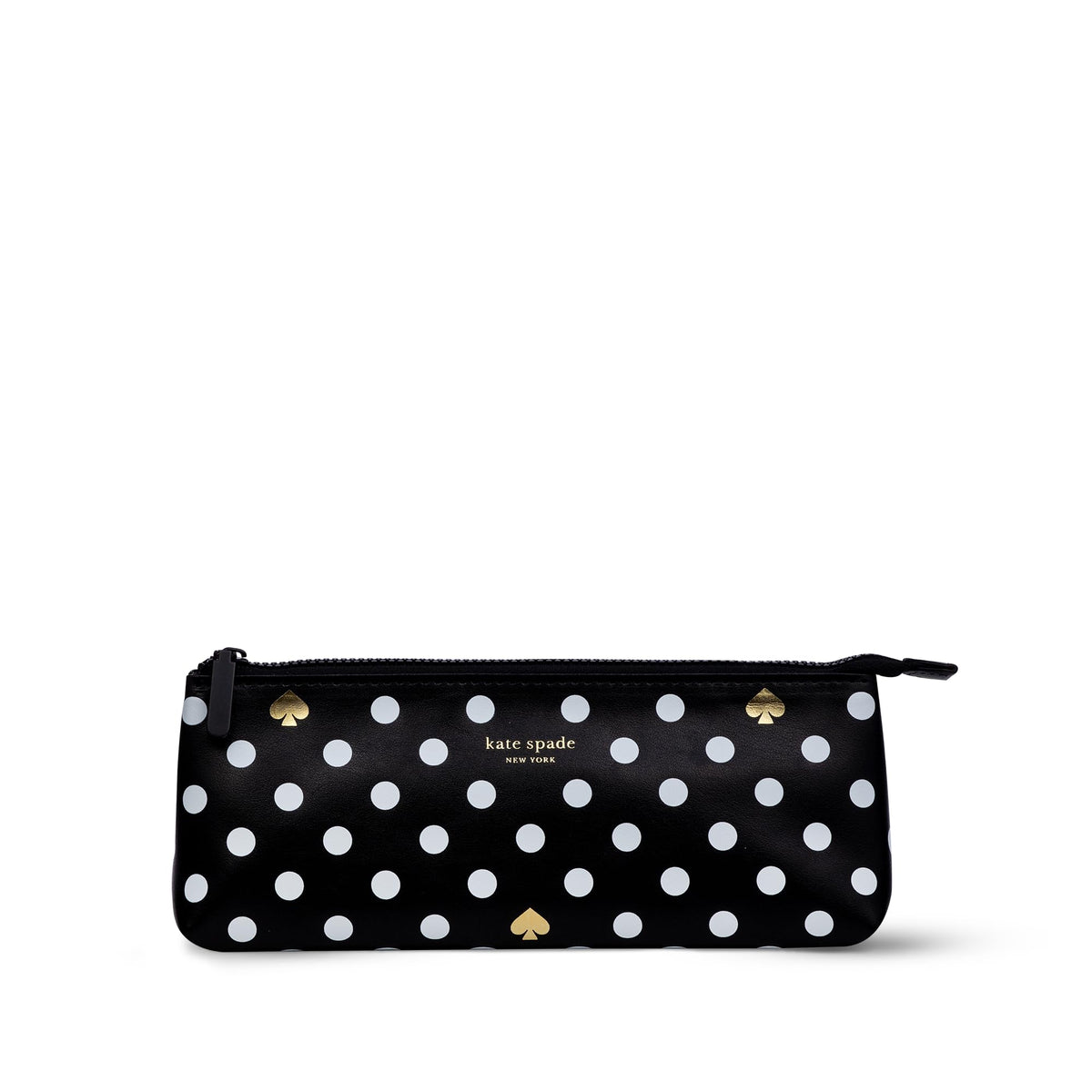 kate spade new york Pen and Pencil Case with Office Supplies, Zip Pouch Includes 2 Pencils, Sharpener, Eraser, and Ruler, Polka Dots (black/white) - thewildfolk kate spade new york Pen and Pencil Case with Office Supplies, Zip Pouch Includes 2 Pencils, Sharpener, Eraser, and Ruler, Polka Dots (black/white)
