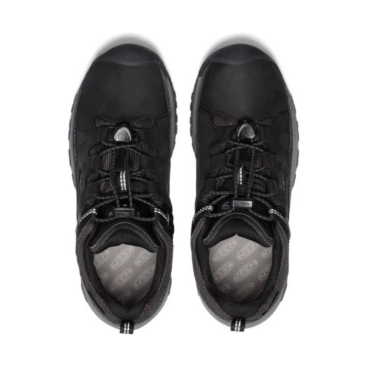 KEEN Big Kids' Targhee Low - Black/Steel Grey