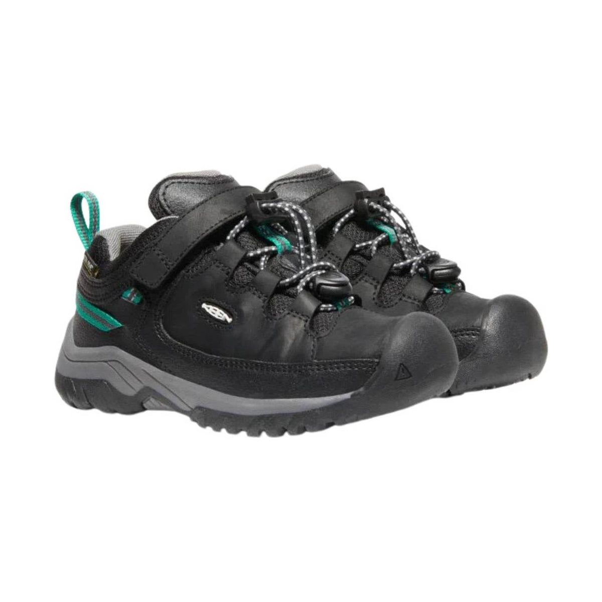 KEEN Little Kids' Targhee Low - Black/Star White - ONLINE STORE CREDIT/EXCHANGE ONLY