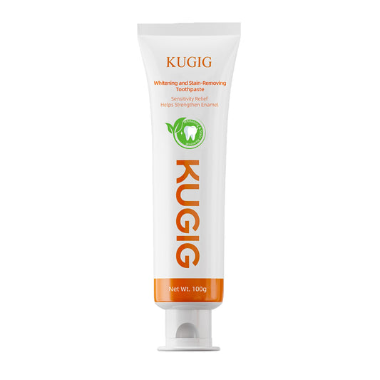 KUGIG Toothpaste for Sensitive Teeth, Gentle Enamel Care, Helps Support Gum Care & Plaque Control, Strengthens Enamel, Fresh Breath for Daily Use 3.5 Fl Oz (One Pack) - thewildfolk KUGIG Toothpaste for Sensitive Teeth, Gentle Enamel Care, Helps Support Gum Care & Plaque Control, Strengthens Enamel, Fresh Breath for Daily Use 3.5 Fl Oz (One Pack)