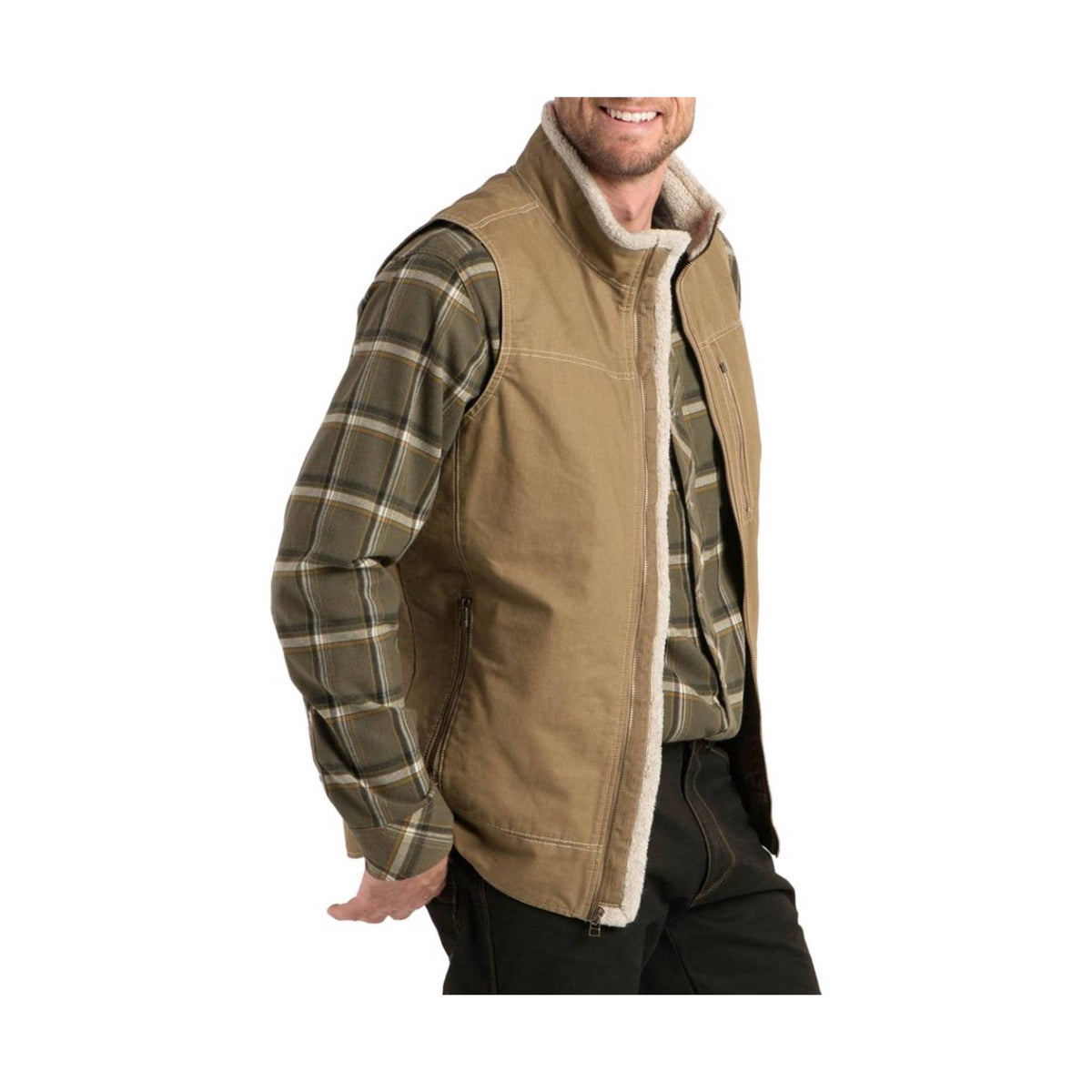 Kuhl Men's Burr Vest Lined - Khaki