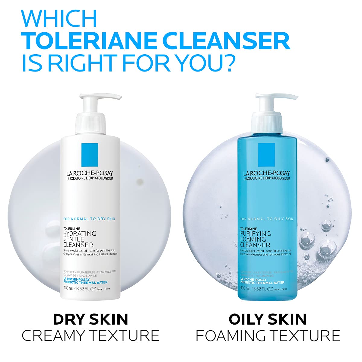 La Roche-Posay Toleriane Purifying Foaming Facial Cleanser, 13.52oz - thewildfolk La Roche-Posay Toleriane Purifying Foaming Facial Cleanser, 13.52oz