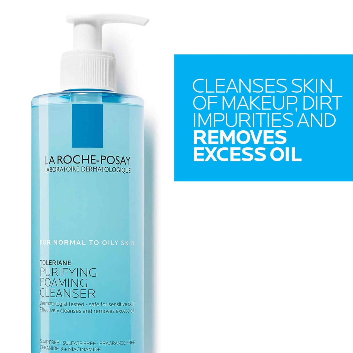La Roche-Posay Toleriane Purifying Foaming Facial Cleanser, 13.52oz - thewildfolk La Roche-Posay Toleriane Purifying Foaming Facial Cleanser, 13.52oz