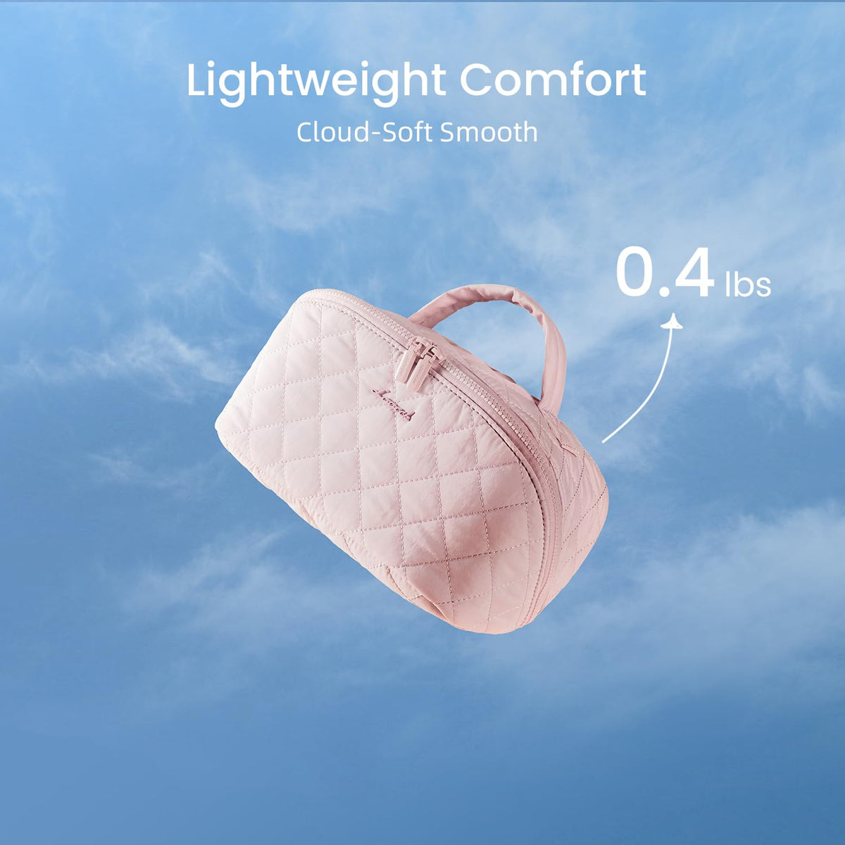 LOVEVOOK Travel Makeup Bag for Women, 2Pcs Puffer Waterproof Cosmetic Organizer, Large Capacity Pouch Open Flat Small Toiletry Bag with Brush Compartment & Handle (Pink, Medium) - thewildfolk LOVEVOOK Travel Makeup Bag for Women, 2Pcs Puffer Waterproof Cosmetic Organizer, Large Capacity Pouch Open Flat Small Toiletry Bag with Brush Compartment & Handle (Pink, Medium)