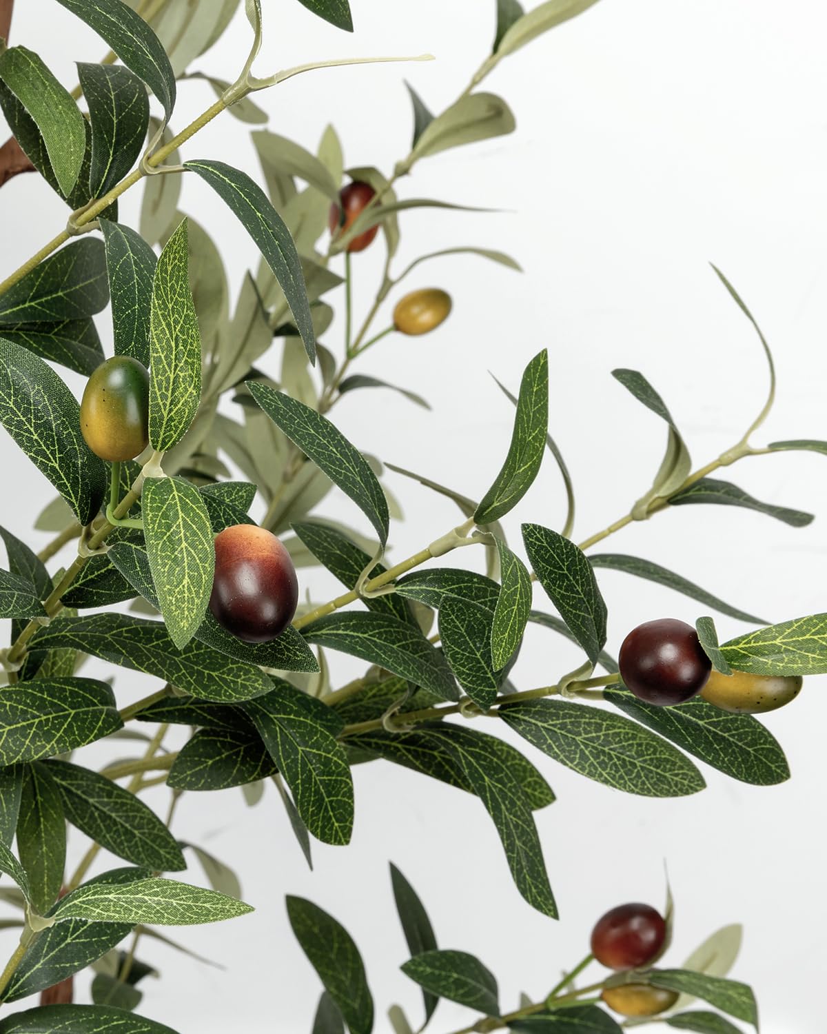 LuceAlberi 6FT Artificial Olive Tree Indoor Tall Faux with Planter&Basket - thewildfolk LuceAlberi 6FT Artificial Olive Tree Indoor Tall Faux with Planter&Basket
