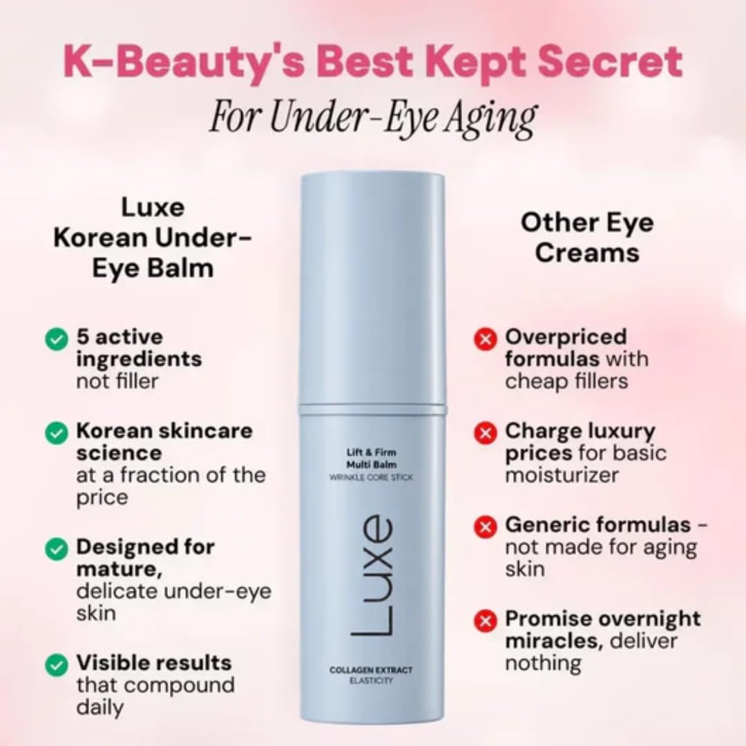 Luxe Korean Under Eye Balm – Lift & Firm 3-in-1 Multi Balm Stick, Hydrating, Smoothing, and Refreshing Eye Care for Dark Circles, Puffiness, and Fine Lines, with PDRN Collagen Extract - thewildfolk Luxe Korean Under Eye Balm – Lift & Firm 3-in-1 Multi Balm Stick, Hydrating, Smoothing, and Refreshing Eye Care for Dark Circles, Puffiness, and Fine Lines, with PDRN Collagen Extract