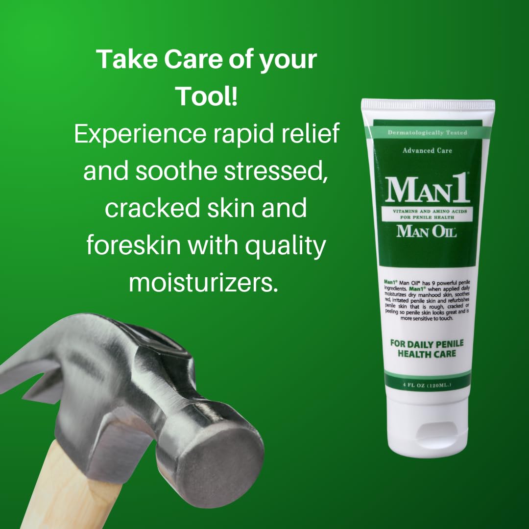 Man1 Man Oil Penile Health Cream - Advanced Care, treat dry, red, cracked, discolored, irritated or peeling male skin - thewildfolk Man1 Man Oil Penile Health Cream - Advanced Care, treat dry, red, cracked, discolored, irritated or peeling male skin