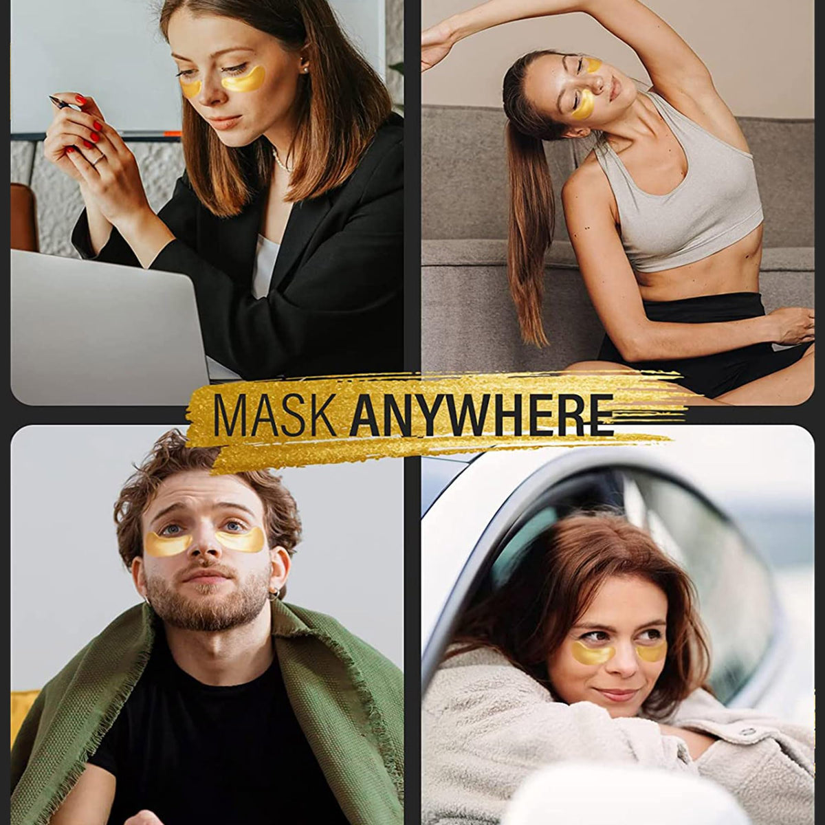 Maskiss 24k Gold Under Eye Patches (30 Pairs), Eye Mask, Collagen Skin Care Products, Eye Patches for Puffy Eyes, Eye Masks for Dark Circles and Puffiness. - thewildfolk Maskiss 24k Gold Under Eye Patches (30 Pairs), Eye Mask, Collagen Skin Care Products, Eye Patches for Puffy Eyes, Eye Masks for Dark Circles and Puffiness.