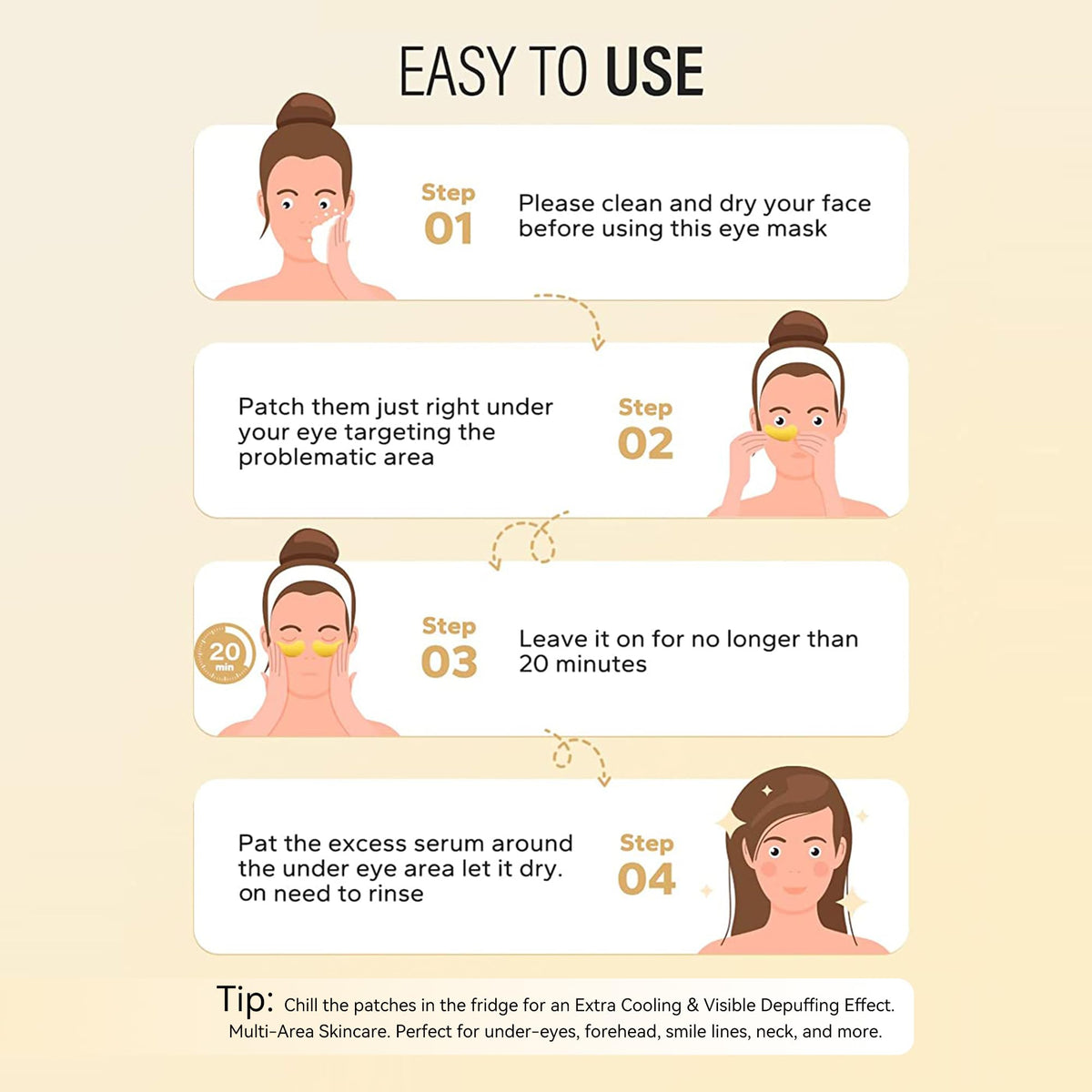Maskiss 24k Gold Under Eye Patches (30 Pairs), Eye Mask, Collagen Skin Care Products, Eye Patches for Puffy Eyes, Eye Masks for Dark Circles and Puffiness. - thewildfolk Maskiss 24k Gold Under Eye Patches (30 Pairs), Eye Mask, Collagen Skin Care Products, Eye Patches for Puffy Eyes, Eye Masks for Dark Circles and Puffiness.