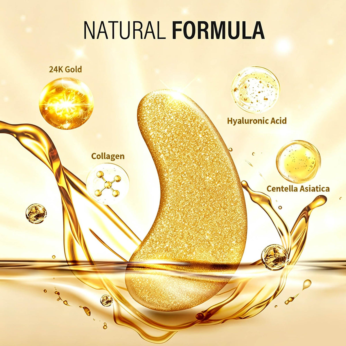 Maskiss 24k Gold Under Eye Patches (30 Pairs), Eye Mask, Collagen Skin Care Products, Eye Patches for Puffy Eyes, Eye Masks for Dark Circles and Puffiness. - thewildfolk Maskiss 24k Gold Under Eye Patches (30 Pairs), Eye Mask, Collagen Skin Care Products, Eye Patches for Puffy Eyes, Eye Masks for Dark Circles and Puffiness.
