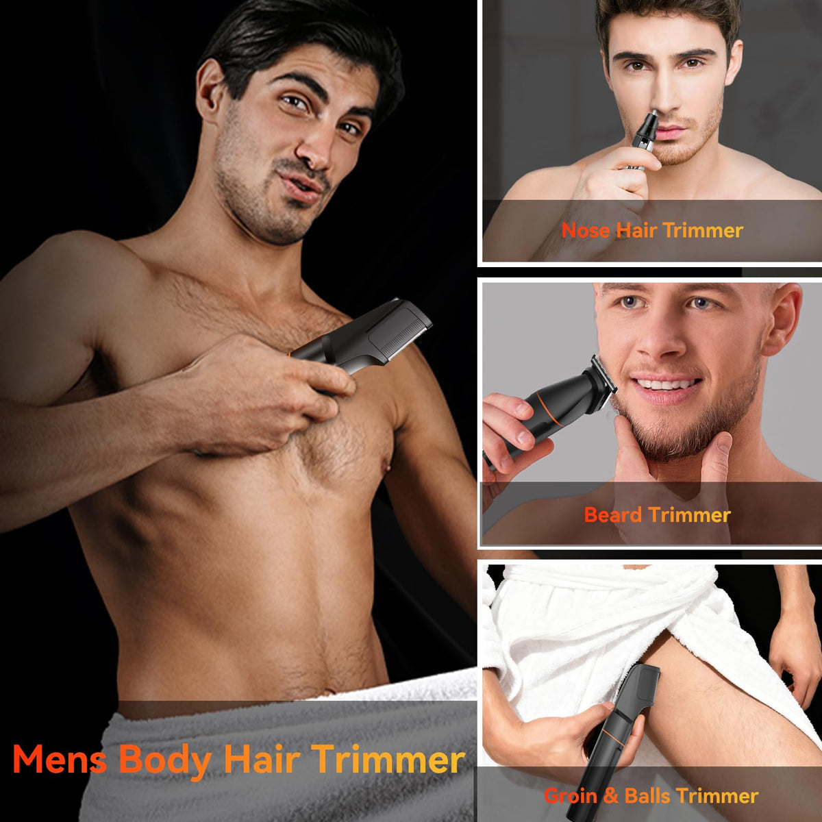 MAXGROOM Manscape Body Hair Trimmer for Men, Waterproof Pubic, Groin & Ball Shaver, No-Nick Mens Electric Grooming Kit with LED Display, USB Rechargeable, Adjustable Guide Comb - thewildfolk MAXGROOM Manscape Body Hair Trimmer for Men, Waterproof Pubic, Groin & Ball Shaver, No-Nick Mens Electric Grooming Kit with LED Display, USB Rechargeable, Adjustable Guide Comb