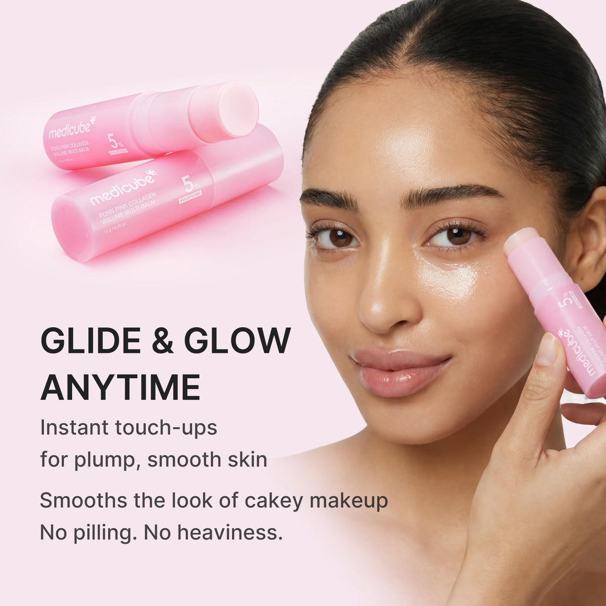 medicube PDRN Pink Collagen Volume Multi Balm Stick - Face & Body Balm - thewildfolk medicube PDRN Pink Collagen Volume Multi Balm Stick - Face & Body Balm