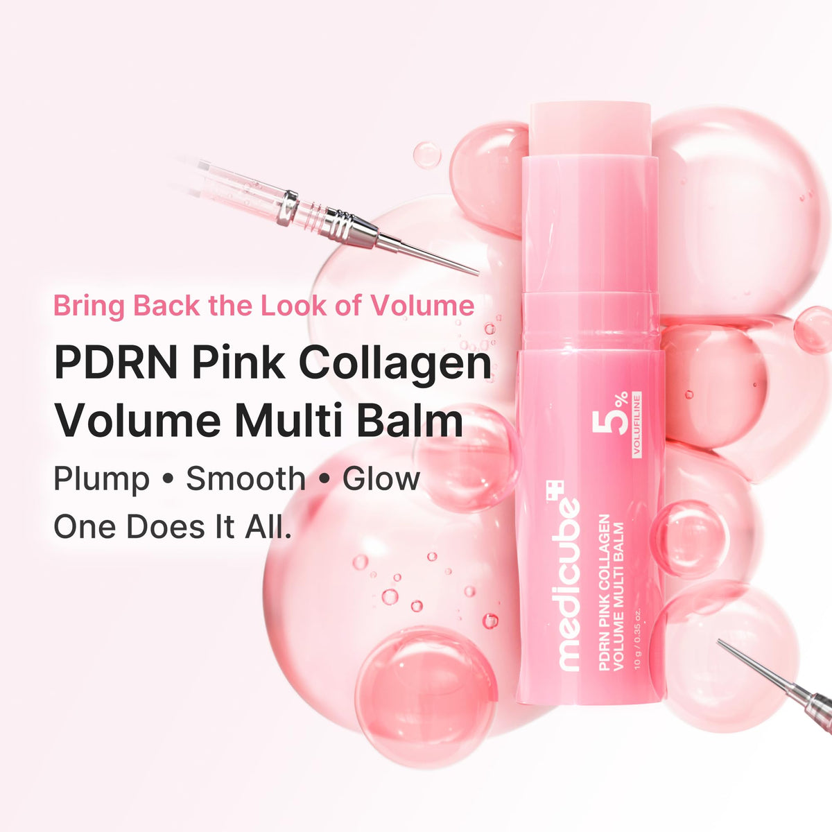 medicube PDRN Pink Collagen Volume Multi Balm Stick - Face & Body Balm - thewildfolk medicube PDRN Pink Collagen Volume Multi Balm Stick - Face & Body Balm