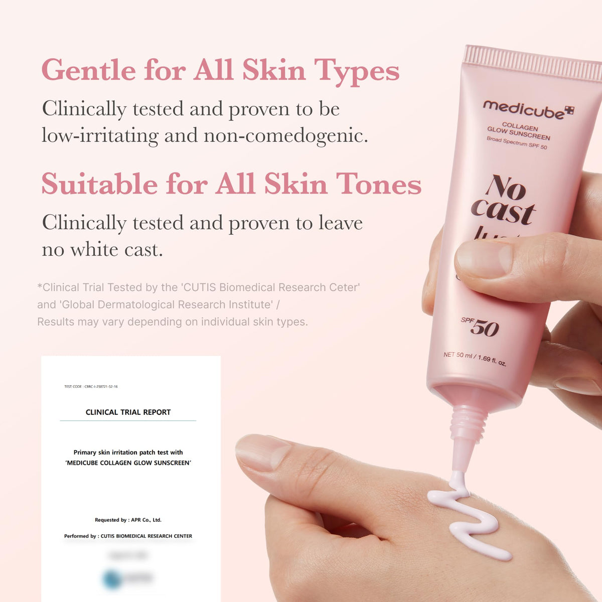 medicube Sunscreen No Cast Just Glow Collagen, SPF 50 - thewildfolk medicube Sunscreen No Cast Just Glow Collagen, SPF 50