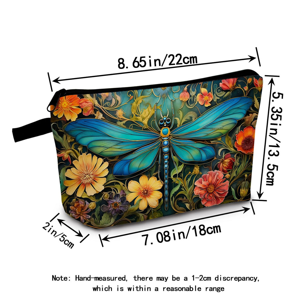 MoCaliduccious Dragonfly Print Women Makeup Bag Outdoor Portable Cosmetic Bag Toiletry Kit Travel Organizer - thewildfolk MoCaliduccious Dragonfly Print Women Makeup Bag Outdoor Portable Cosmetic Bag Toiletry Kit Travel Organizer