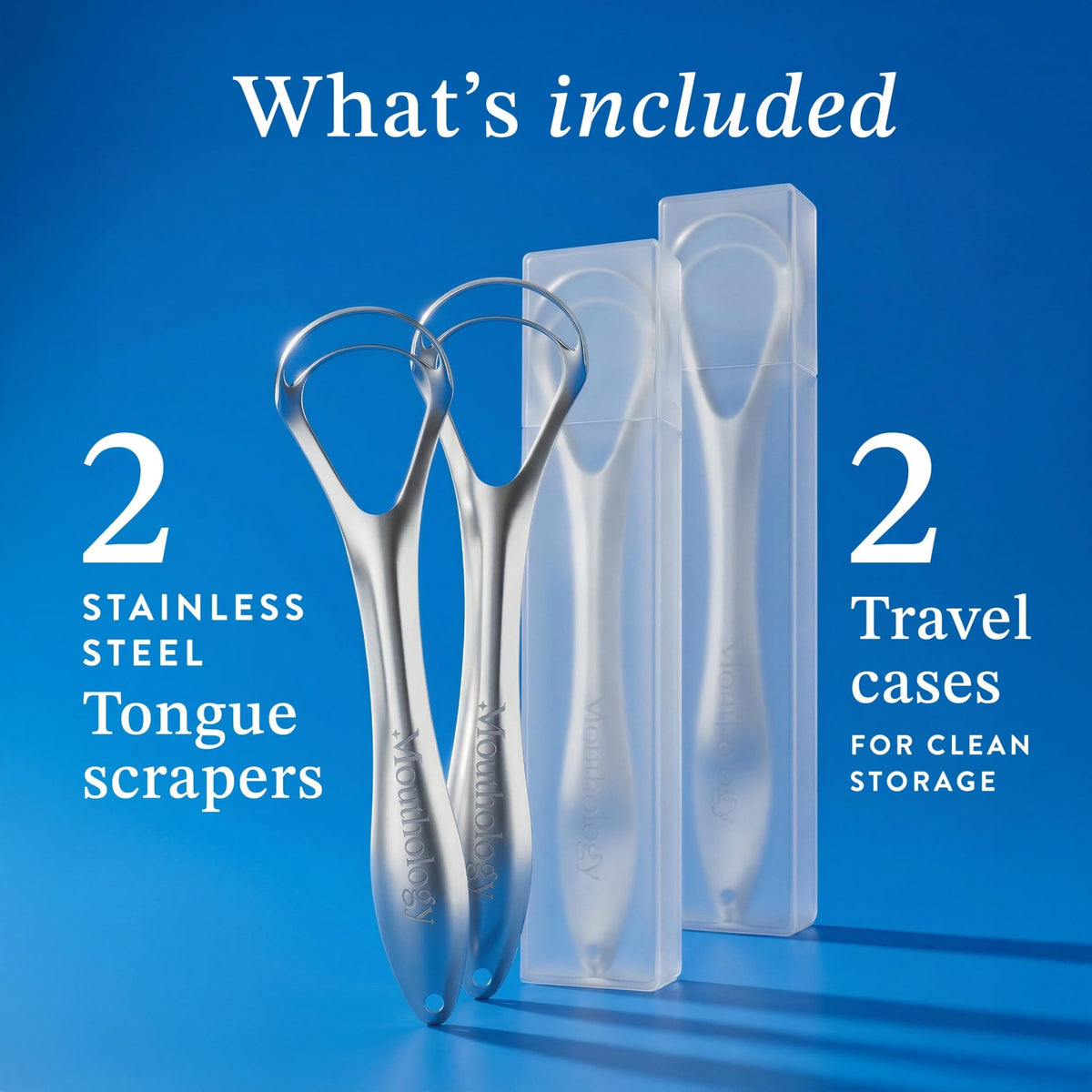 Mouthology Tongue Scraper for Adults (2 Pack), Reduce Bad Breath, Metal Tongue Scraper, Tongue Cleaner, Tongue Scraper, Stainless Steel Tongue Scraper, Tongue Cleaner for Adults, Tongue Scrubber - thewildfolk Mouthology Tongue Scraper for Adults (2 Pack), Reduce Bad Breath, Metal Tongue Scraper, Tongue Cleaner, Tongue Scraper, Stainless Steel Tongue Scraper, Tongue Cleaner for Adults, Tongue Scrubber