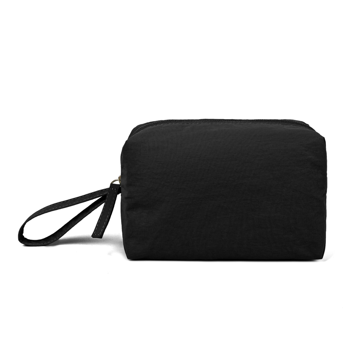 MUHUASHI Mini Cosmetic Bag, Daily Waterproof Makeup Purse and Toiletry Organizer Case, Foldable Lightweight Clutch Pouch Bag (1-Black) - thewildfolk MUHUASHI Mini Cosmetic Bag, Daily Waterproof Makeup Purse and Toiletry Organizer Case, Foldable Lightweight Clutch Pouch Bag (1-Black)