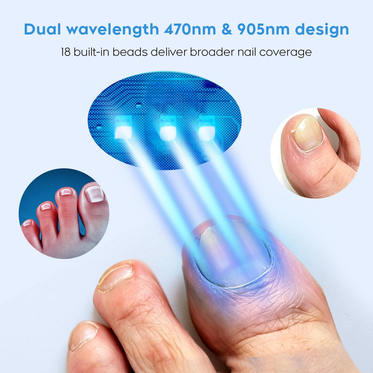 Nail Care Light for Dull, Thick Fingernails & Toenails, Plug-in White - thewildfolk Nail Care Light for Dull, Thick Fingernails & Toenails, Plug-in White