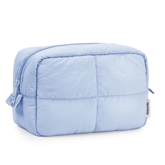 Narwey Puffy Makeup Bag Travel Toiletry Bag, Cute Cosmetic Bag for Women - thewildfolk Narwey Puffy Makeup Bag Travel Toiletry Bag, Cute Cosmetic Bag for Women