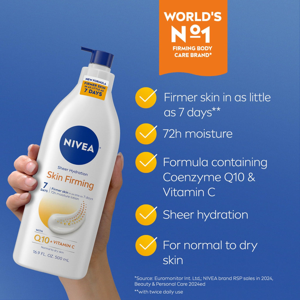 NIVEA Skin Firming Skin Care Set, Body Lotion and Gel Cream, 2 Items Total - thewildfolk NIVEA Skin Firming Skin Care Set, Body Lotion and Gel Cream, 2 Items Total