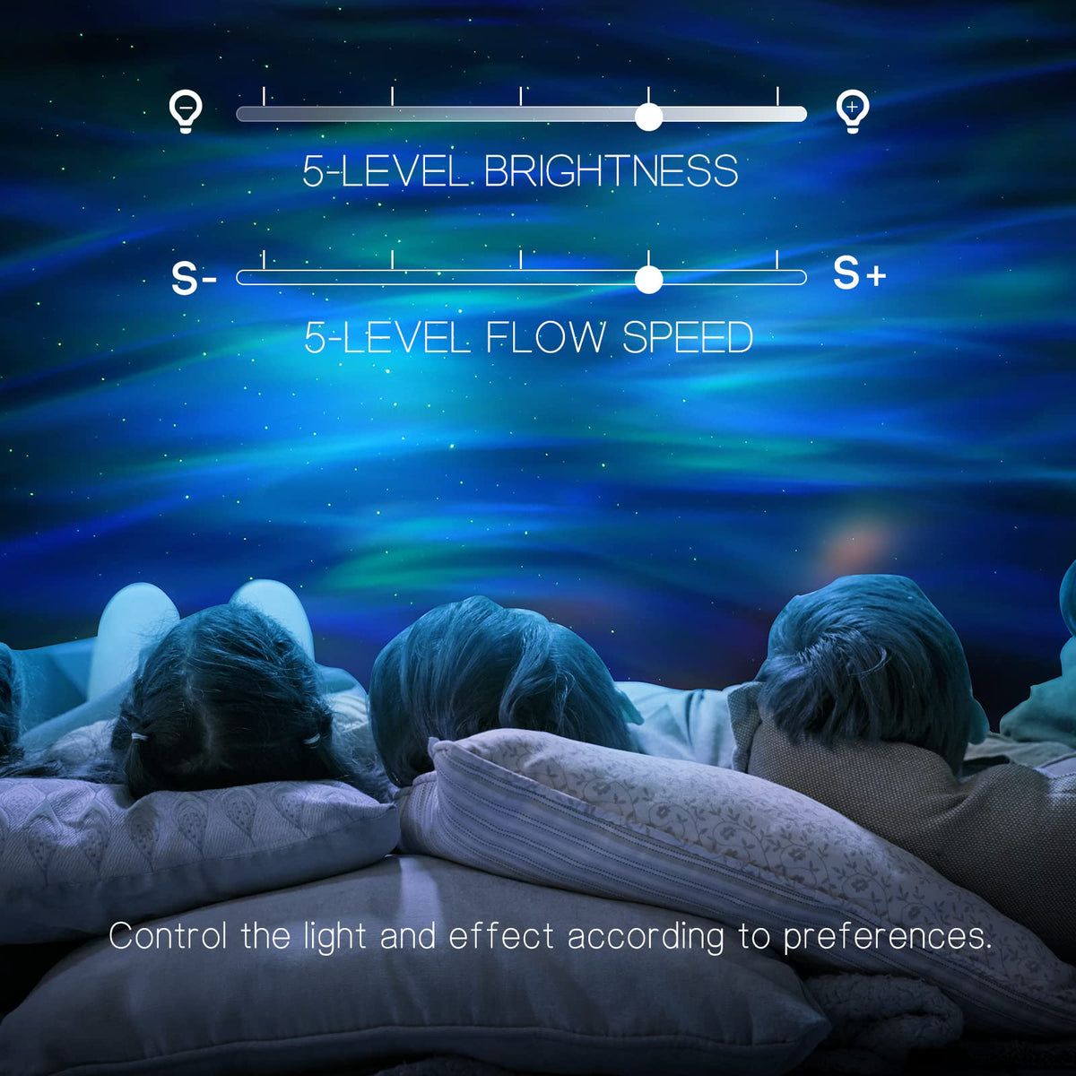 Northern Galaxy Light Aurora Projector with 33 Light Effects, Night Lights LED Star Projector for Bedroom Nebula Lamp, Remote Control, White Noises, Bluetooth Speaker for Parties Black - thewildfolk Northern Galaxy Light Aurora Projector with 33 Light Effects, Night Lights LED Star Projector for Bedroom Nebula Lamp, Remote Control, White Noises, Bluetooth Speaker for Parties Black