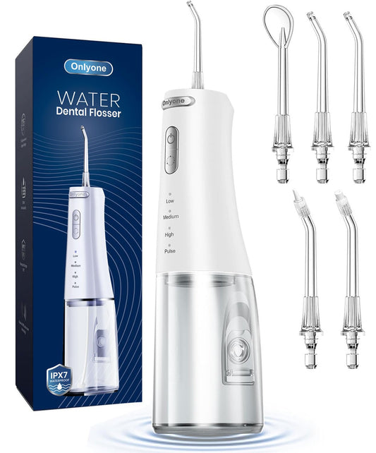 Onlyone Water Flosser with Adjustable Water Pressure for Daily Oral Care - thewildfolk Onlyone Water Flosser with Adjustable Water Pressure for Daily Oral Care