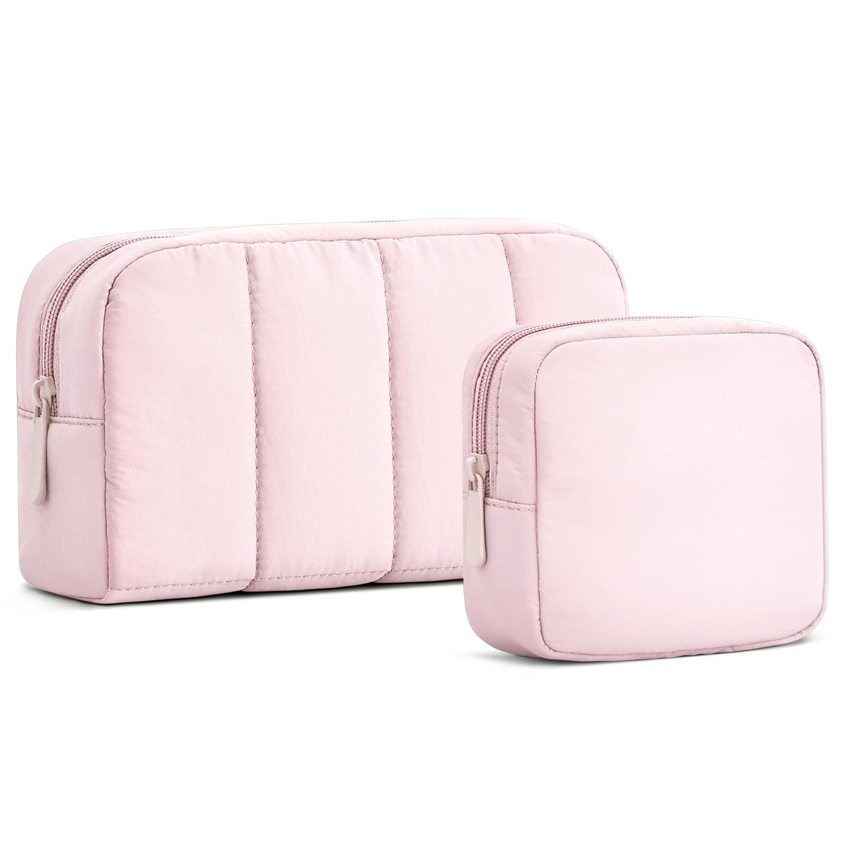 oscaurt 2 Pcs Makeup Bag Travel Toiletry Bag for Women Puffy Padded Cosmetic Pouch Purse Wide-open Makeup Organizer Case Travel Essentials - thewildfolk oscaurt 2 Pcs Makeup Bag Travel Toiletry Bag for Women Puffy Padded Cosmetic Pouch Purse Wide-open Makeup Organizer Case Travel Essentials