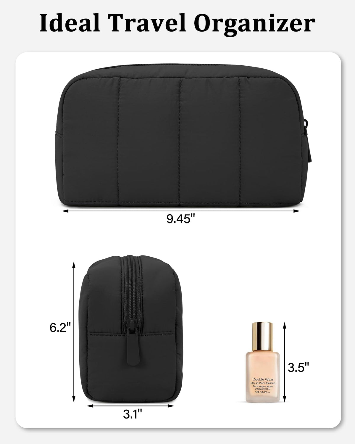 oscaurt Makeup Bag Cosmetic Bag Travel Toiletry Bag for Women Puffy Padded Cosmetic Pouch Purse Wide-open Makeup Organizer Case Travel Essentials - thewildfolk oscaurt Makeup Bag Cosmetic Bag Travel Toiletry Bag for Women Puffy Padded Cosmetic Pouch Purse Wide-open Makeup Organizer Case Travel Essentials