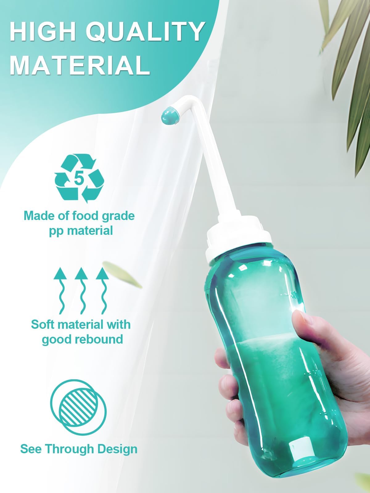 Peri Bottle for Travel Bidet - Care,Portable Travel Squeeze Bottle Bidet for Women Personal Hygiene Cleaning,2 Tubes for Baby Mom and 16.9OZ(Green) - thewildfolk Peri Bottle for Travel Bidet - Care,Portable Travel Squeeze Bottle Bidet for Women Personal Hygiene Cleaning,2 Tubes for Baby Mom and 16.9OZ(Green)