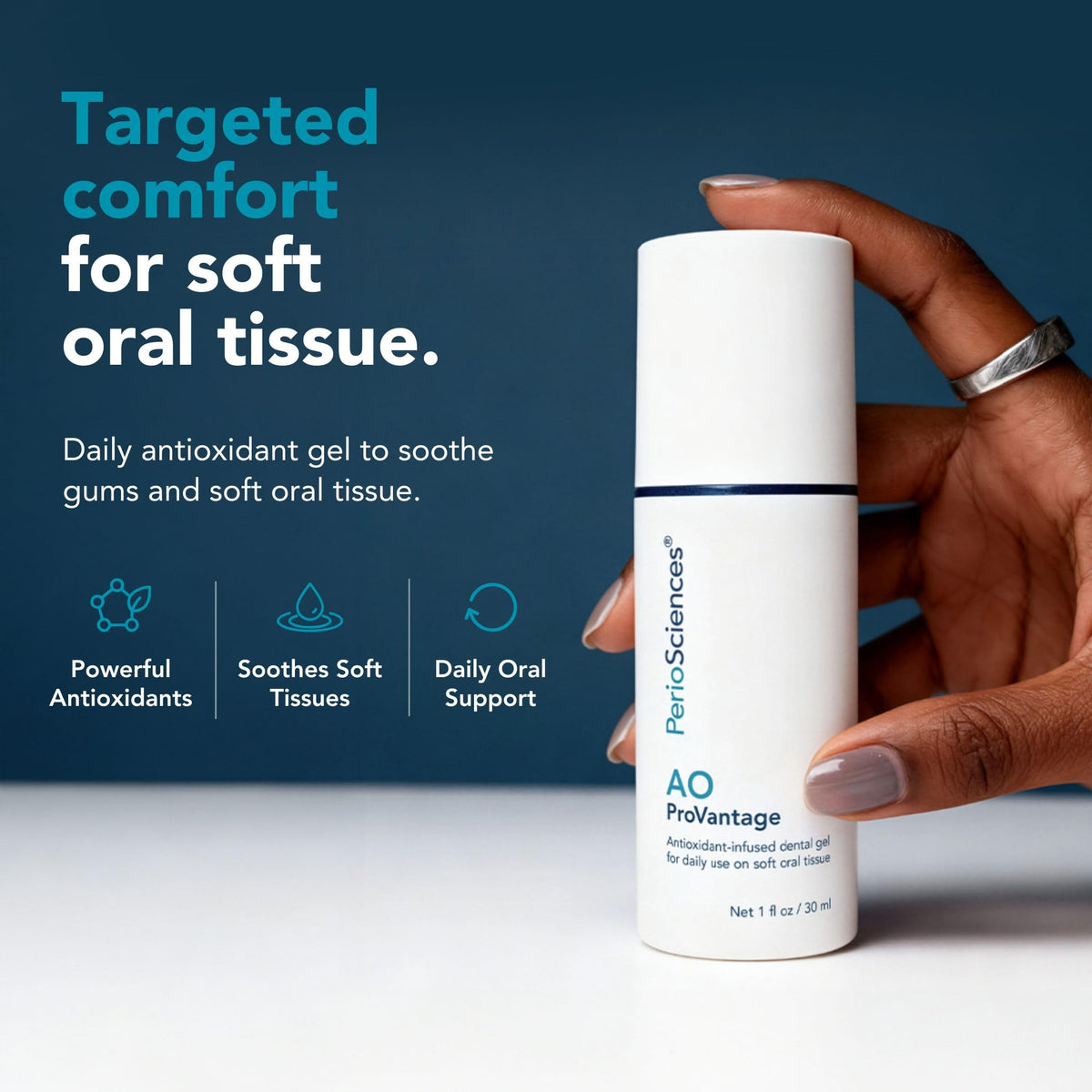 PerioSciences AO ProVantage Dental Gel with Antioxidants – Oral Gum Gel – Oral Care to Maintain Gum Health, 1 fl. Oz / 30ml - thewildfolk PerioSciences AO ProVantage Dental Gel with Antioxidants – Oral Gum Gel – Oral Care to Maintain Gum Health, 1 fl. Oz / 30ml
