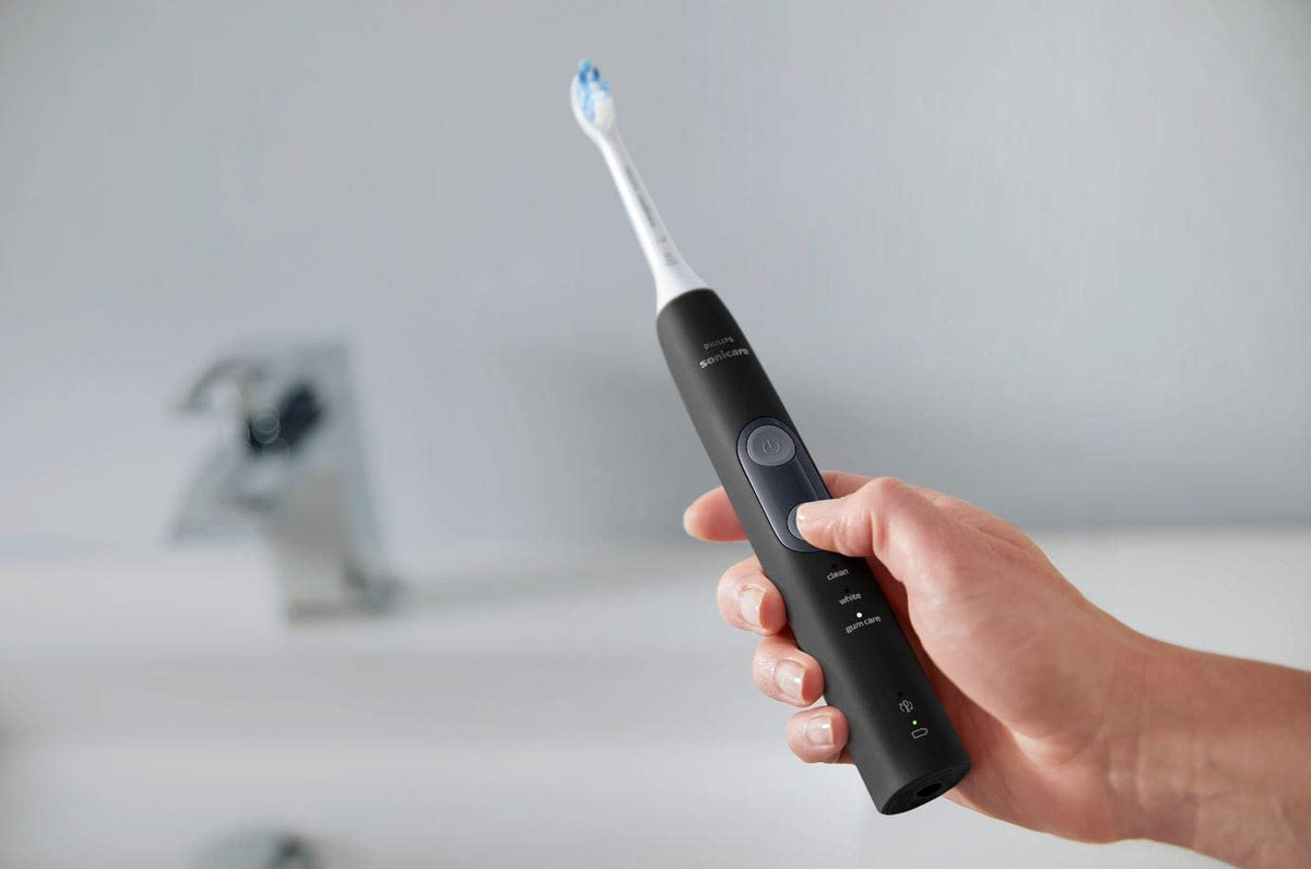 Philips Sonicare 5300 Rechargeable Electric Toothbrush, 3 Brush Head, Black - thewildfolk Philips Sonicare 5300 Rechargeable Electric Toothbrush, 3 Brush Head, Black