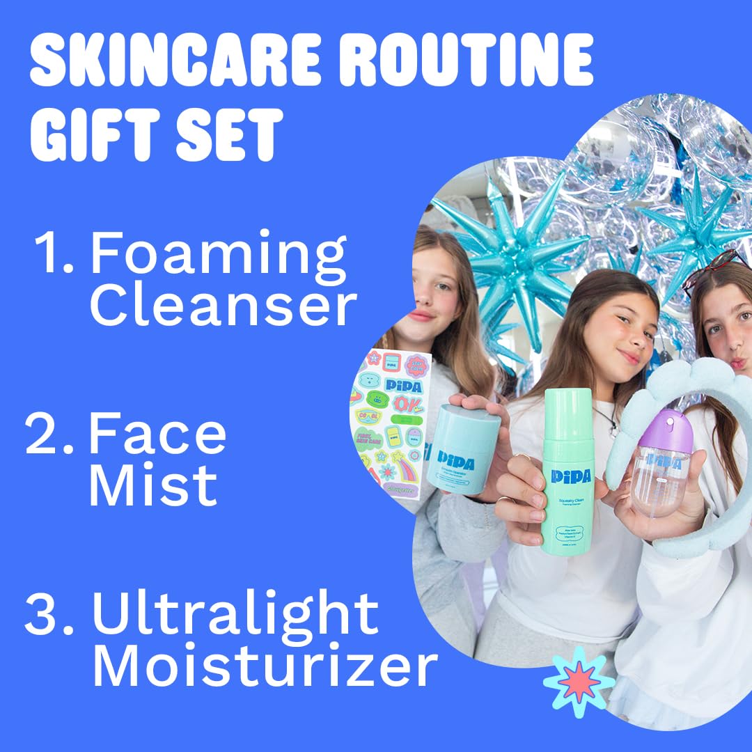 Pipa Skincare Cleanser, Moisturizer & Facial Mist Girls Birthday Gift Set - thewildfolk Pipa Skincare Cleanser, Moisturizer & Facial Mist Girls Birthday Gift Set