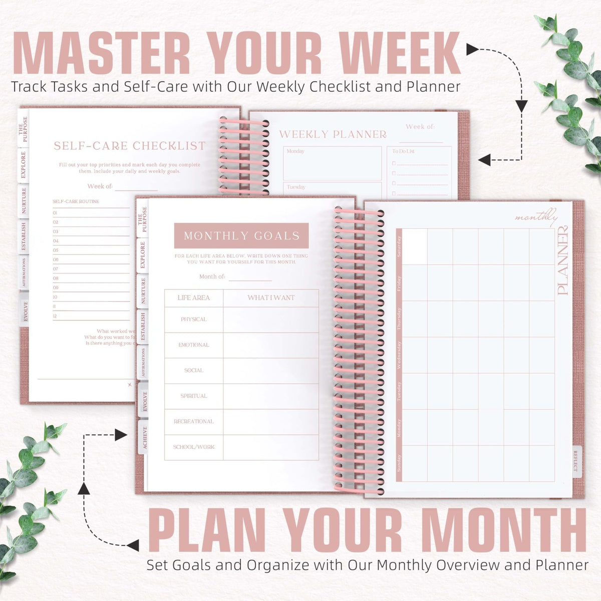 Planners with Purpose Self Care Journal, Self Love Workbook for Women - thewildfolk Planners with Purpose Self Care Journal, Self Love Workbook for Women