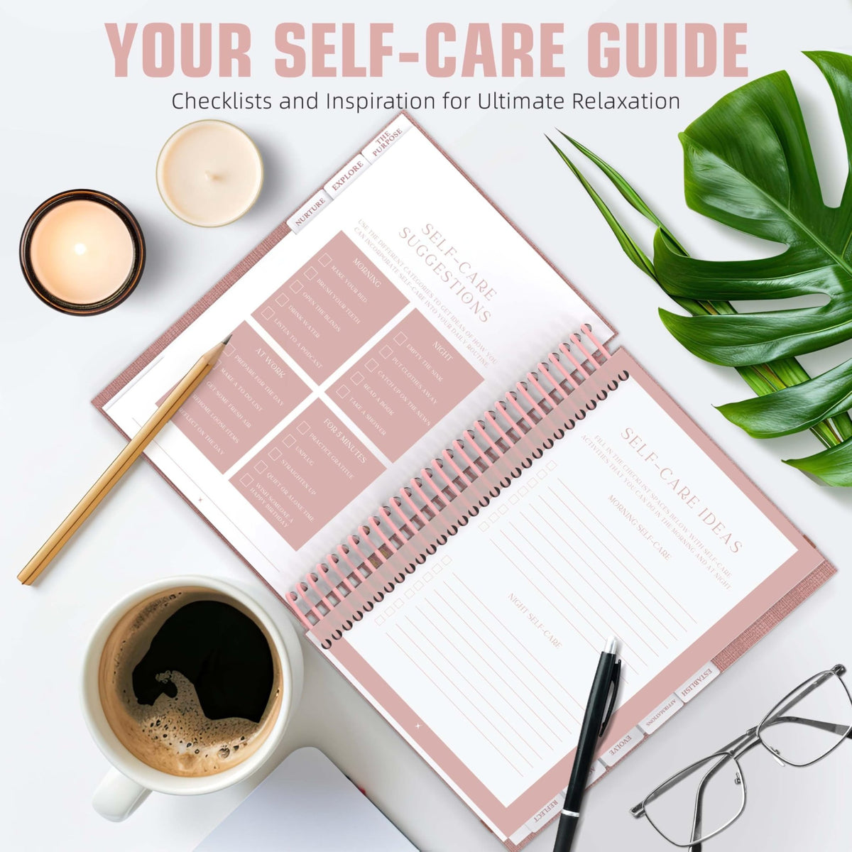 Planners with Purpose Self Care Journal, Self Love Workbook for Women - thewildfolk Planners with Purpose Self Care Journal, Self Love Workbook for Women