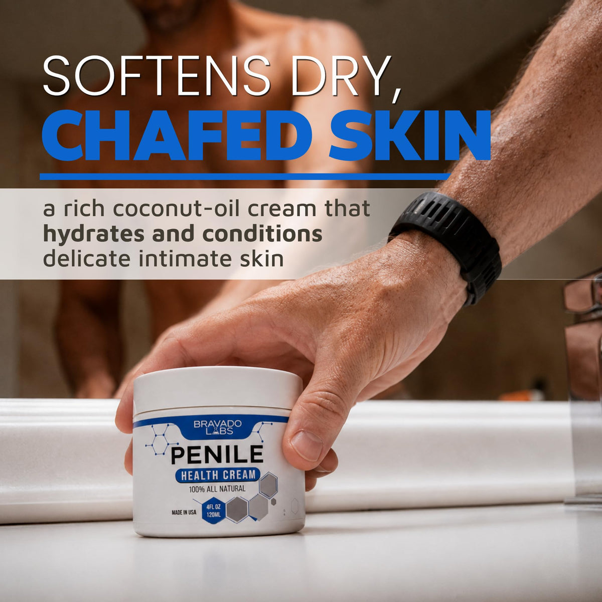 Premium Penile Health Creme for Men with Coconut Oil, CoQ10, and Allantoin - thewildfolk Premium Penile Health Creme for Men with Coconut Oil, CoQ10, and Allantoin