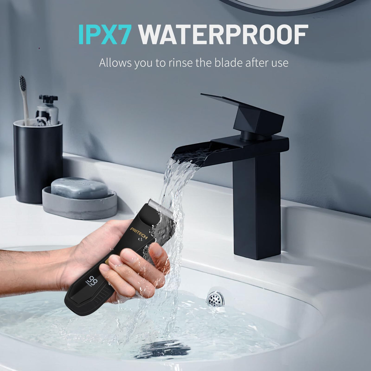 PRITECH Manscape Body Hair Trimmer - Waterproof Pubic Hair Ball Trimmer, Ceramic Blade Shavers Electric Razors for Men with USB-C Charging, Wet/Dry Use, Nick-Free Mens Grooming Kits, Gifts for Men - thewildfolk PRITECH Manscape Body Hair Trimmer - Waterproof Pubic Hair Ball Trimmer, Ceramic Blade Shavers Electric Razors for Men with USB-C Charging, Wet/Dry Use, Nick-Free Mens Grooming Kits, Gifts for Men