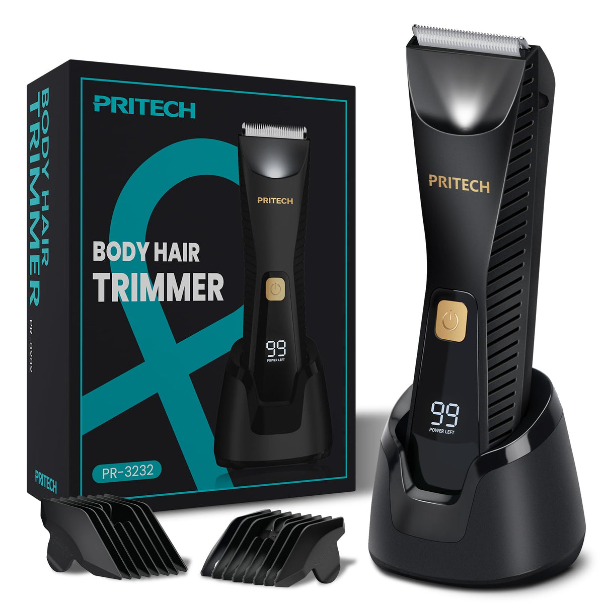PRITECH Manscape Body Hair Trimmer - Waterproof Pubic Hair Ball Trimmer, Ceramic Blade Shavers Electric Razors for Men with USB-C Charging, Wet/Dry Use, Nick-Free Mens Grooming Kits, Gifts for Men - thewildfolk PRITECH Manscape Body Hair Trimmer - Waterproof Pubic Hair Ball Trimmer, Ceramic Blade Shavers Electric Razors for Men with USB-C Charging, Wet/Dry Use, Nick-Free Mens Grooming Kits, Gifts for Men